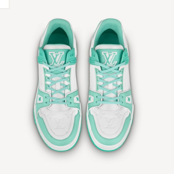 Giày Louis Vuitton LV Trainers 'Green' 1A8KBQ - Ảnh 4