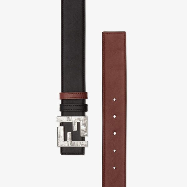 Thắt Lưng Fendi Black Leather Belt 7C0424AFF6TF1E94 - Ảnh 2