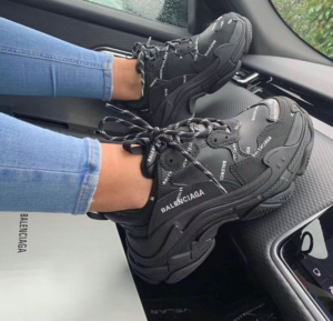Alternative view of Giày Balenciaga Triple S Sneaker Black Logo 524039 W2FA1 1090