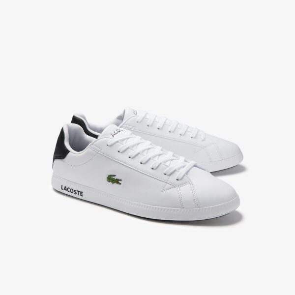 Giày Lacoste Grazie 2 SMA Leather White Black 740SMA0075-147 - Ảnh 2