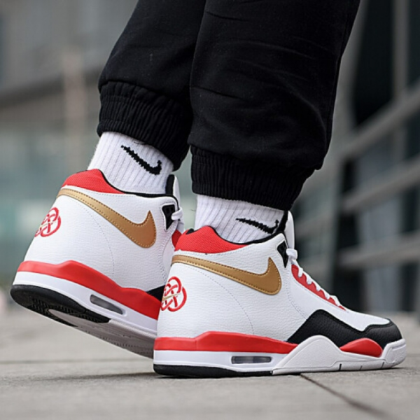 Giày Nike Flight Legacy White Red Gold DD8493-169 - Ảnh 4