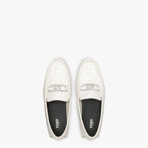 Giày Fendi O'Lock Loafers 'White' 7D1561AK1RF1HGS - Ảnh 3