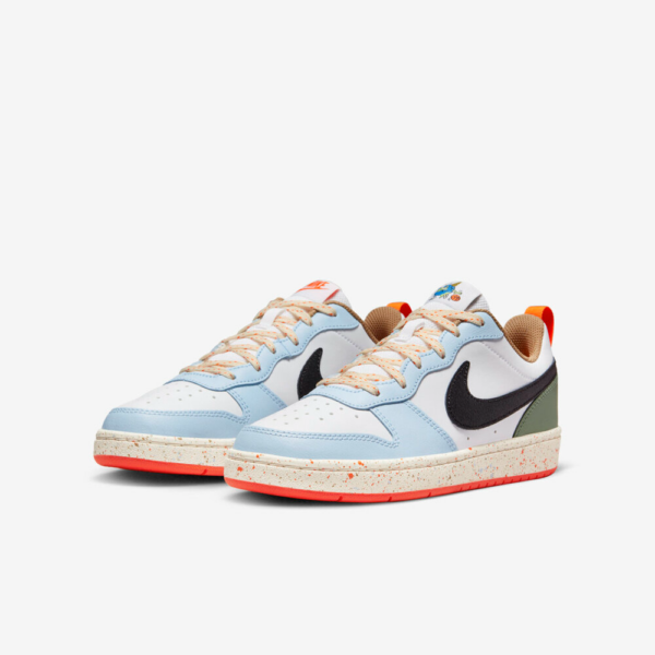 Giày Nike Court Borough Low 2 'Black Sail Alabaster' DX6052-101 - Ảnh 5