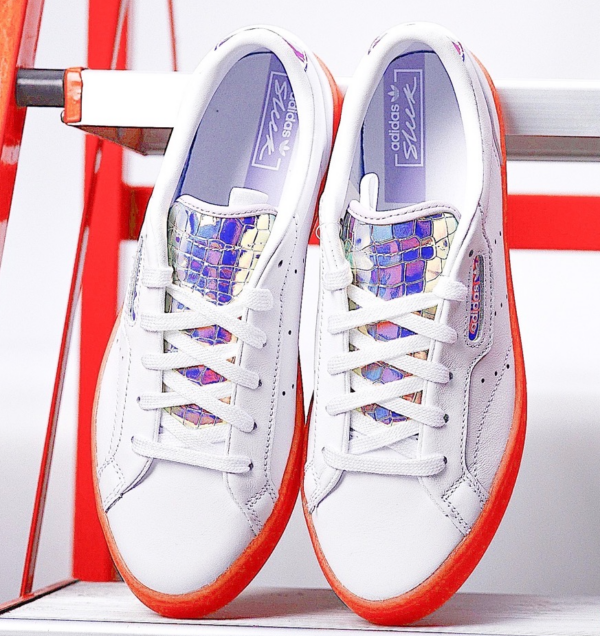 Giày Adidas Wmns Sleek 'White Coral Iridescent' FW3718 - Ảnh 5