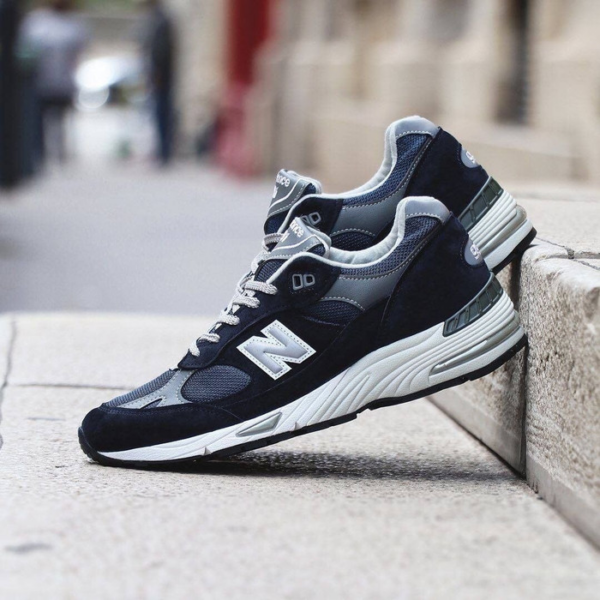 Giày New Balance 991 'Navy White' M991NV - Ảnh 3