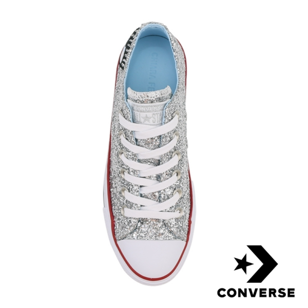 Giày Converse Chiara Ferragni 'Silver Red' 563833C - Ảnh 8