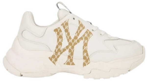 Giày MLB Bigball Chunky Monogram LT NY 'Beige' 32SHCM111-50I