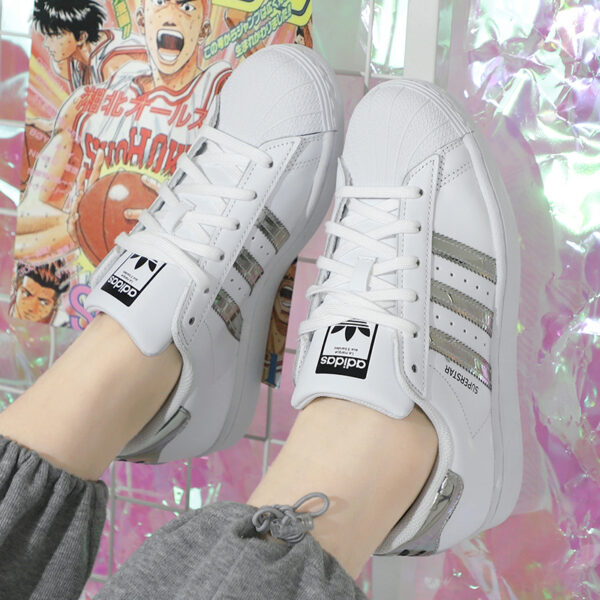 Giày Adidas Wmns Superstar 'Metallic 3 Stripes' FW3915 - Ảnh 4
