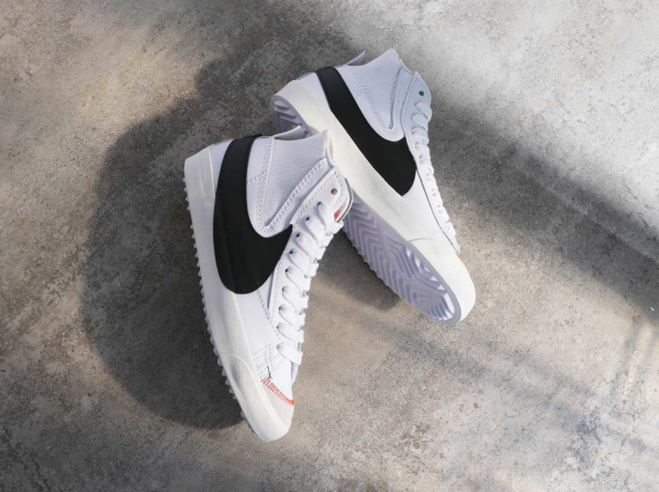 Giày Nike Blazer Mid '77 Jumbo 'White Black' DD3111-100 - Ảnh 10