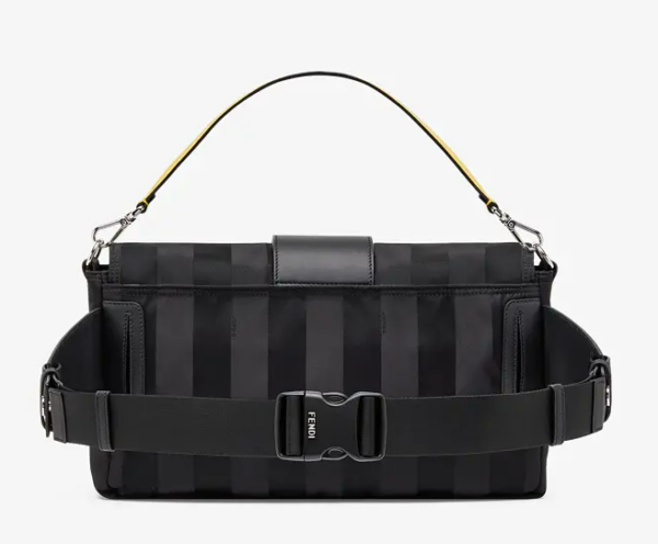 Túi Fendi Large Baguette Nylon Ladies Crossbody Bag 'Black' 7VA478ADMAF0R2A - Ảnh 6