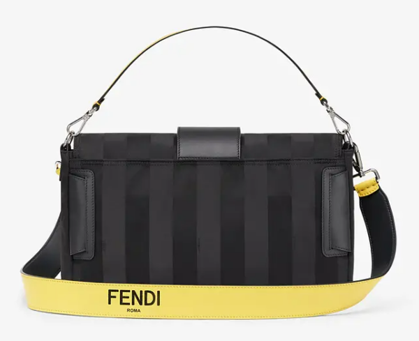 Túi Fendi Large Baguette Nylon Ladies Crossbody Bag 'Black' 7VA478ADMAF0R2A - Ảnh 5