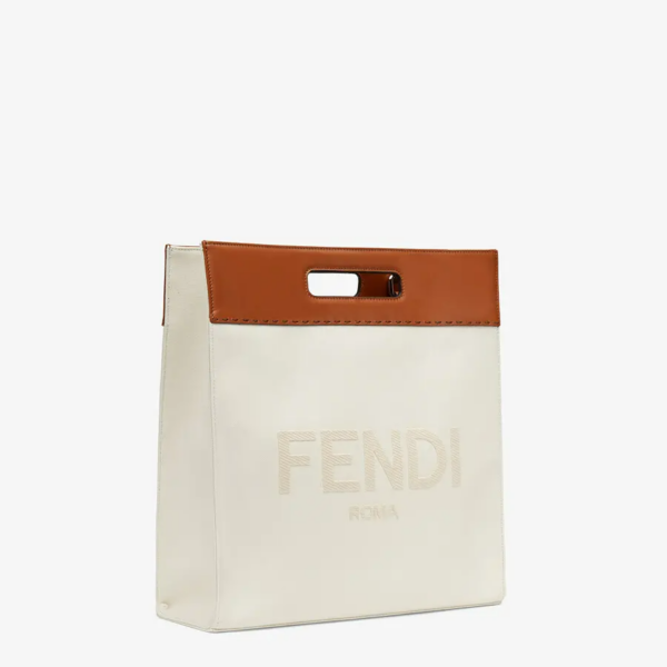 Túi Fendi Shopping Bag Canvas Shopper 'Beige' 7VA481ABVVF1DZO - Ảnh 2