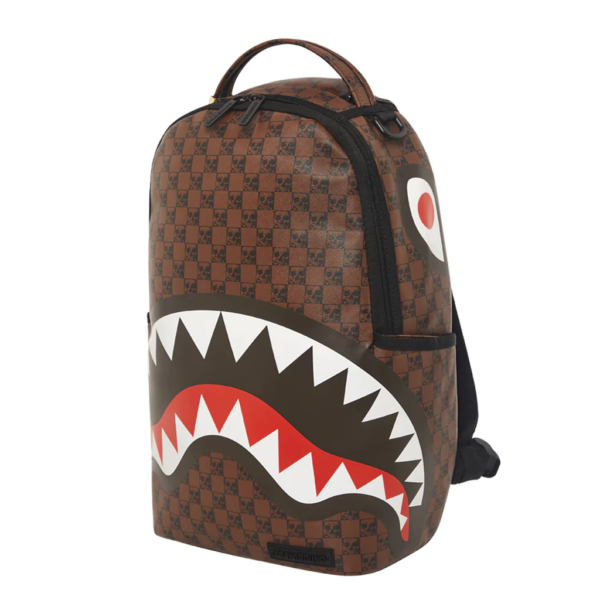 Balo Sprayground Skull Check In Paris Brown 910B3554NSZ - Ảnh 2