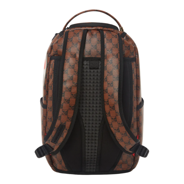 Balo Sprayground Skull Check In Paris Brown 910B3554NSZ - Ảnh 3