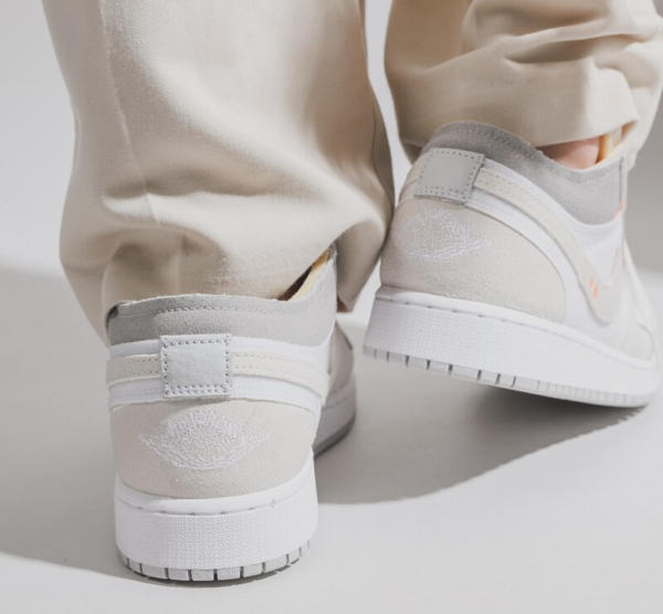 Giày Nike Air Jordan 1 Low SE GS Craft ‘Inside Out’ DQ3727-100 - Ảnh 6