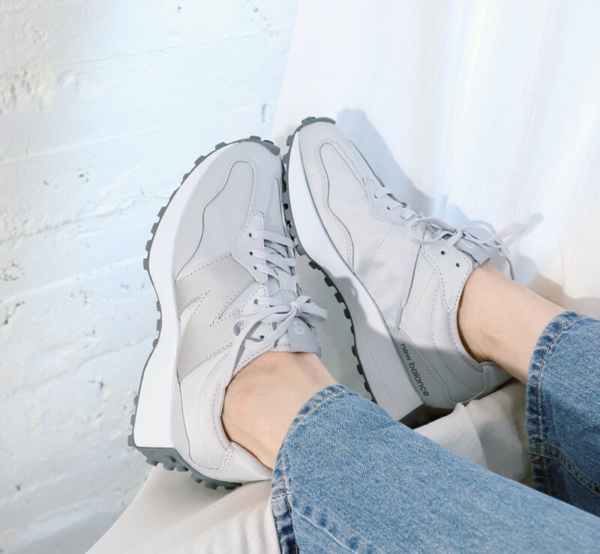 Giày New Balance Wmns 327 'Light Aluminum Gunmetal' WS327MT1 - Ảnh 5