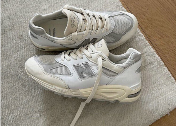 Giày New Balance 990v2 'MiUSA Sea Salt' M990TC2 - Ảnh 4
