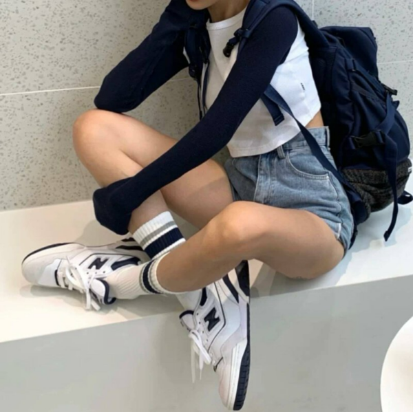 Giày New Balance 550 'White Navy' BB550WA1 - Ảnh 4