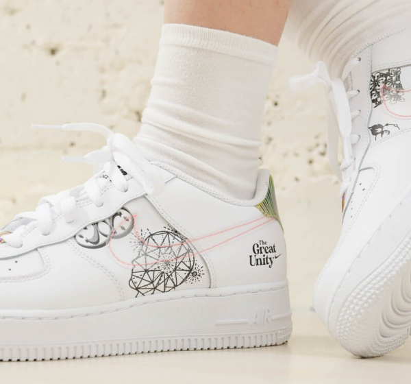 Giày Nike Wmns Air Force 1 BG 'The Great Unity' DM5457-110 - Ảnh 2