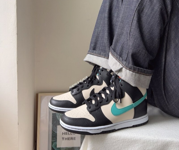 Giày Nike Dunk High 'Beige Black' DO9455-200 - Ảnh 2