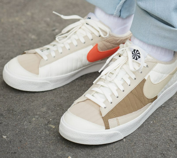 Giày Nike Blazer Low '77 Premium 'Toasty Brown Kelp' DD8026-100 - Ảnh 4
