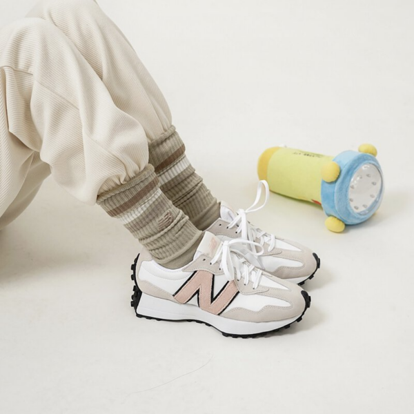 Giày New Balance 327 'White Pink Haze' WS327LR - Ảnh 2