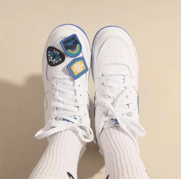 Giày Nike Air Force 1-1 GS 'White Royal Blue' DB4545-105 - Ảnh 2