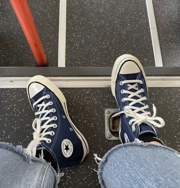 Giày Converse Chuck 70 High Recycled Canvas Midnight Navy 172676C - Ảnh 6