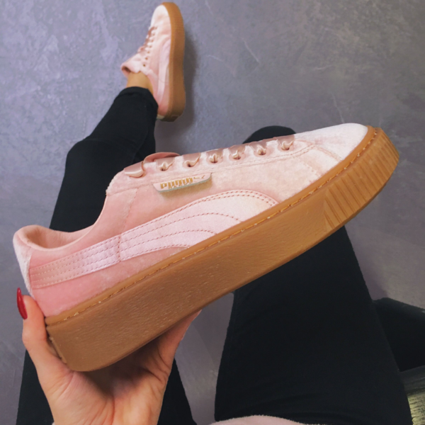 Giày Puma Basket Platform Velour Suede 366721-02 - Ảnh 2