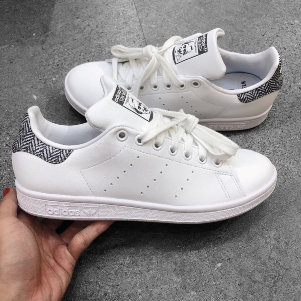 Giày Adidas Stan Smith Herringbone 'White' H04300 - Ảnh 3