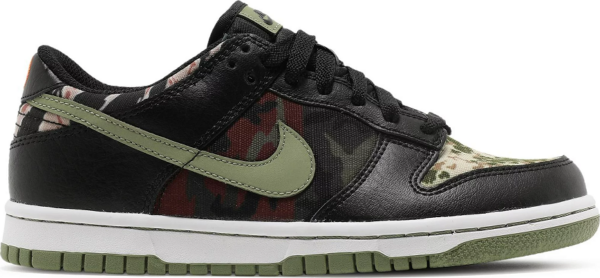 Giày Nike Dunk Low SE GS 'Black Multi Camo' DB1909-001