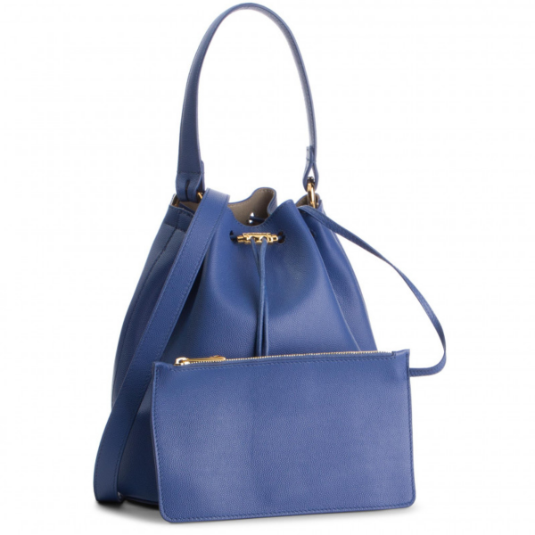 Túi Furla Corona S Drawstring 'Blue' 1021605 - Ảnh 2