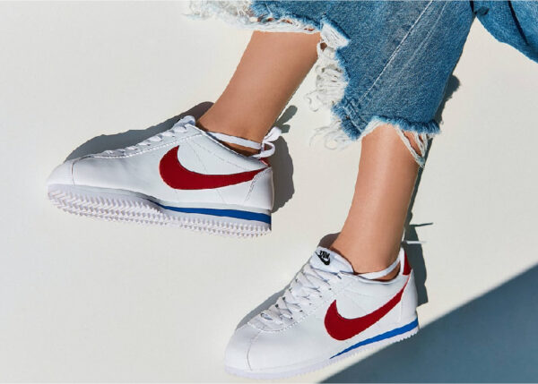 Giày Nike Classic Cortez Leather 'White Red' 807471-103 - Ảnh 6