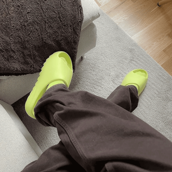 Dép Adidas Yeezy Slide 'Glow Green' HQ6447 - Ảnh 5