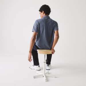 Ao Lacoste Paris Stretch Cotton Pique Polo Shirt 'Blue' PH5522-2GF