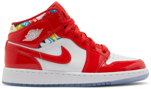 Giày Nike Air Jordan 1 Mid SE GS 'Barcelona Sweater' DC7248-600