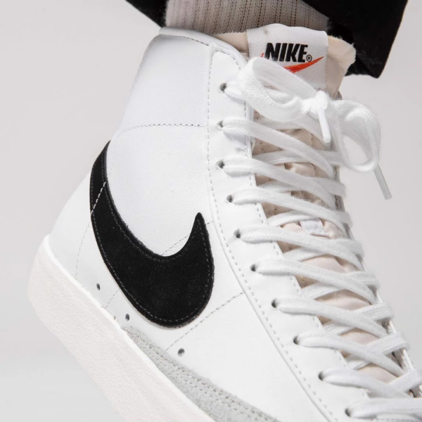 Giày Nike Blazer Mid '77 Vintage 'White Black' BQ6806-100 - Ảnh 5