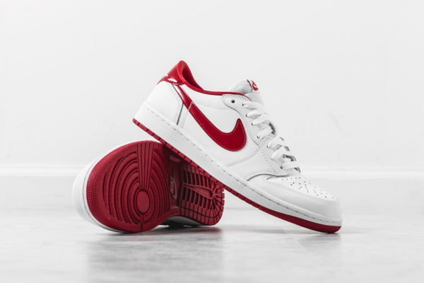 Giày Nike Air Jordan 1 Retro Low BG 'White Varsity Red' 709999-101 - Ảnh 5