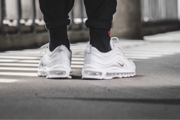 Giày Nike Air Max 97 'Triple White Wolf Grey' 921826-101 - Ảnh 4