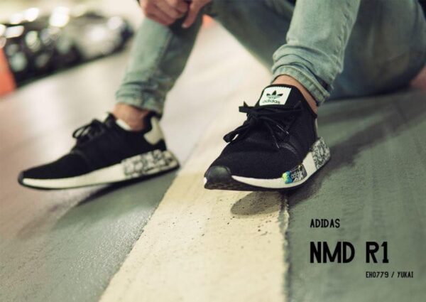 Giày Adidas NMD R1 'Black Graffiti' EH0779 - Ảnh 4