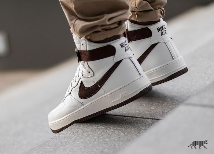 Giày Nike Air Force 1 High Retro QS White Chocolate 743546-102 - Ảnh 4