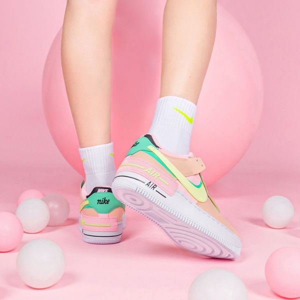 Giày Nike Wmns Air Force 1 Shadow 'Arctic Punch Barely Volt' CU8591-601 - Ảnh 3