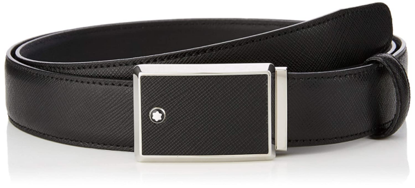 Dây Lưng MontBlanc Rectangular Buckle Belt 114421 - Ảnh 4