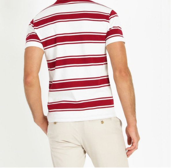 Áo Lacoste Men's Slim Fit Classic Stripe Polo PH4810-W7B - Ảnh 3