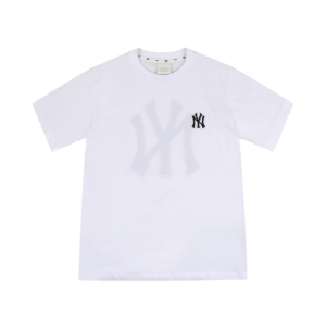 Áo MLB Popcorn Big Logo Short Sleeve T Shirt New York Yankees White 31TS03031-50W