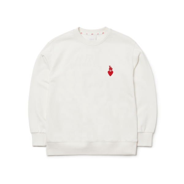 Áo MLB Heart Back Big Logo Sweater 3AMTH0314-07IVS