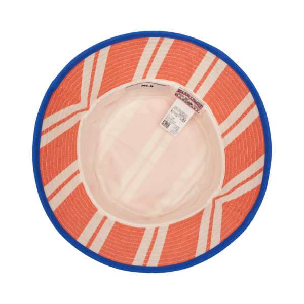 Mũ MLB Bucket Hat NY Yankees Orange Stripes 3AHT28223-50ORL - Ảnh 2
