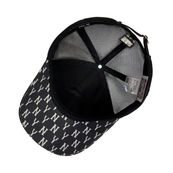 Mũ MLB Monogram Mesh Cap NY Yankees Black 3AMCM0223-50BKS - Ảnh 2