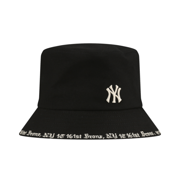 Mũ MLB Gothic Stadium Bucket Hat New York Yankees Black 32CPHG011-50L