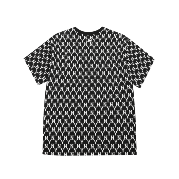 Áo MLB Monogram All Over Over Fit Short Sleeve Black 31TSM1131-50L - Ảnh 3